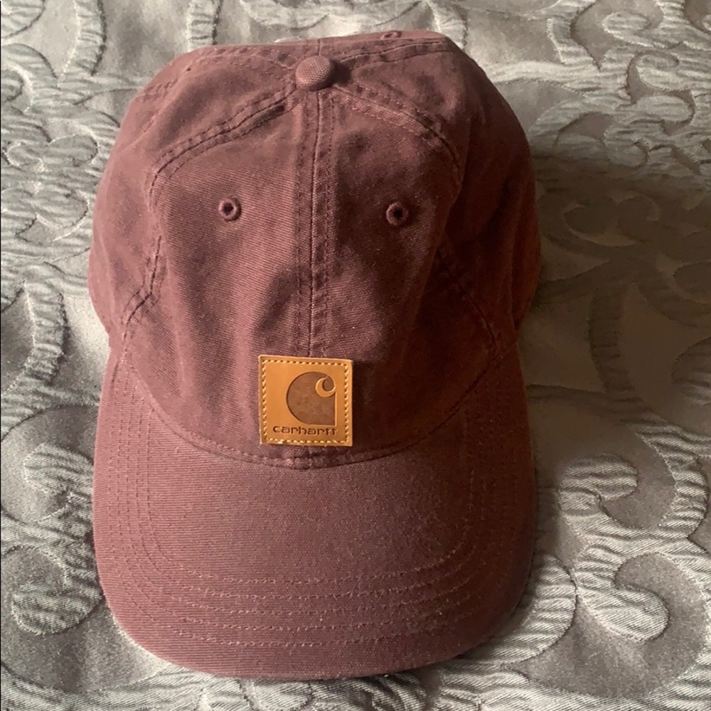 Carhartt Canvas Cap in Burgundy Red